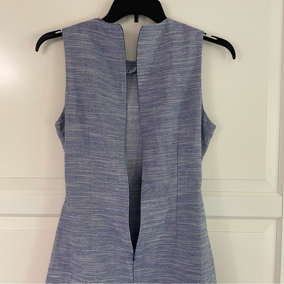 Line + Dot Rey Tied Mini Dress Midnight Blue 30232. - Picture 4 of 7